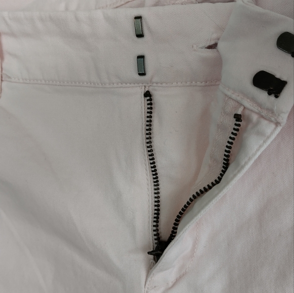 Old Navy Pastel Pink Ankle Jeans Cropped Spring Femme Barbie Doll NWT Mid Size - Picture 9 of 13